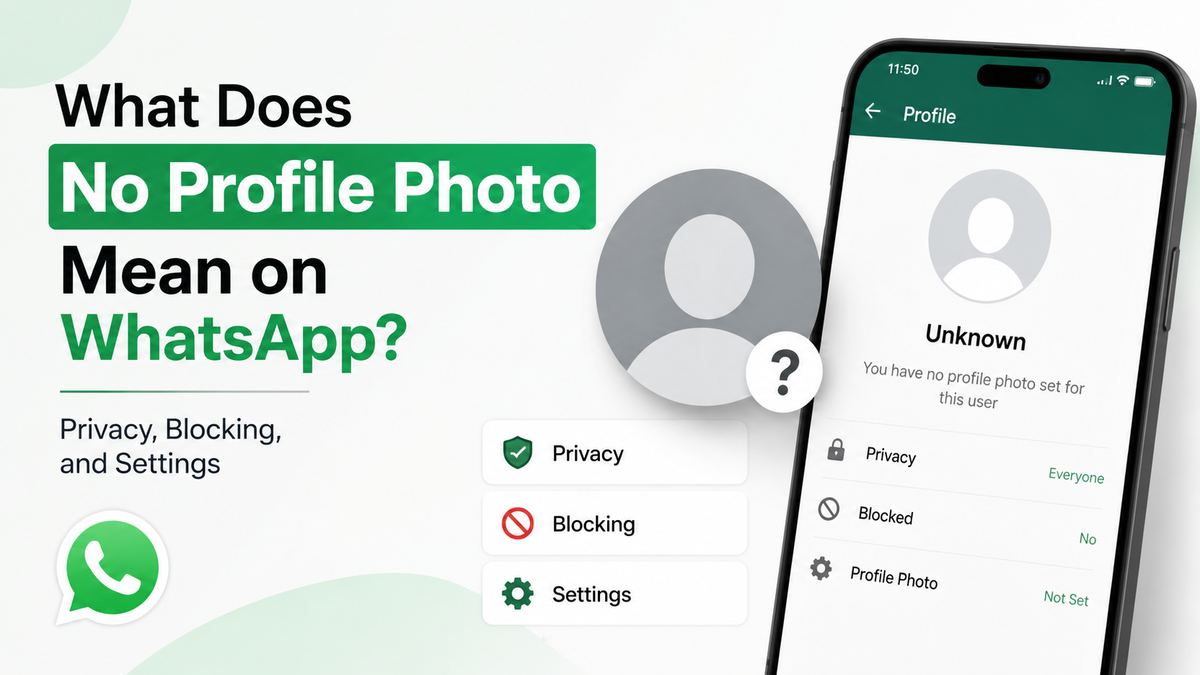What Does No Profile Photo Mean on WhatsApp? Privacy, Blocking, and Settings