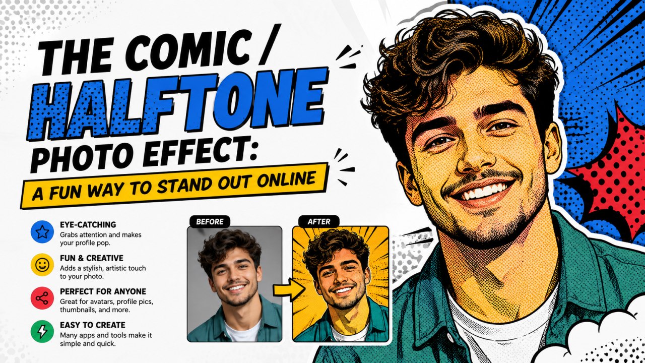 The Comic / Halftone Photo Effect: A Fun Way to Stand Out Online